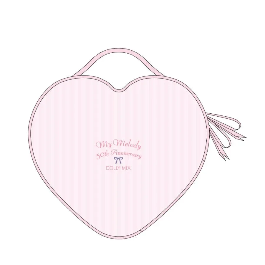 50th Anniversary DOLLY MIX Heart-Shaped Vanity Pouch - My Melody - Image 2