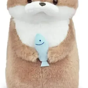 Amuse Otter Usoyan Fish Fan Plush Toy - Cute Stuffed Animal