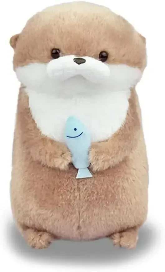 Amuse Otter Usoyan Fish Fan Plush Toy - Cute Stuffed Animal