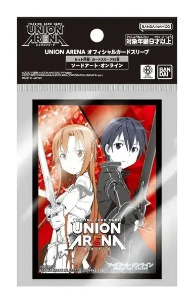 BANDAI Union Arena Sword Art Online Official Card Sleeves 2023