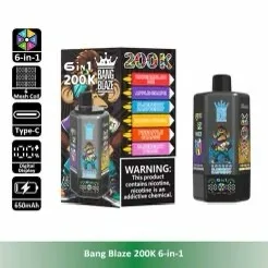 Bang Blaze 200K 6-in-1 | 200000 Puffs 6-Taste Vape Wholesale - Image 2