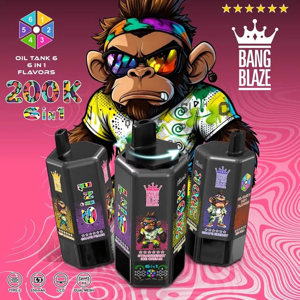Bang Blaze 200K 6-in-1 | 200000 Puffs 6-Taste Vape Wholesale