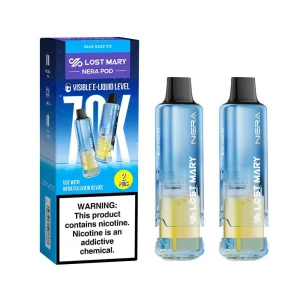 Blue Razz Ice - Lost Mary Nera Fullview 70k Disposable Vape Pod