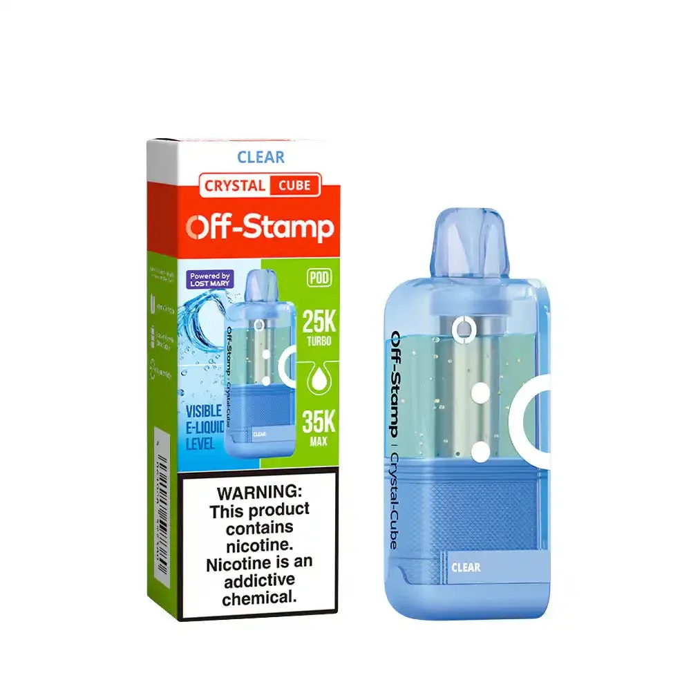Clear - Off-Stamp Crystal Cube 35K Disposable Pod