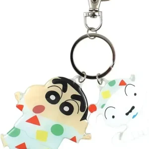 Crayon Shin-chan T'S Factory Shin-chan & Shiro Twin Keychain