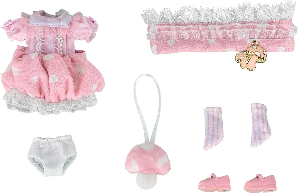 Good Smile Company Nendoroid Doll Outfit Set Mushroom Girl Pink Cloth Magnet Plastic