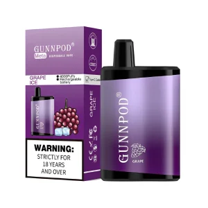 GUNNPOD Meta Disposable Vape 4000 Puffs – Grape