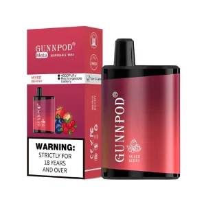 GUNNPOD Meta Disposable Vape 4000 Puffs – Mixed Berry