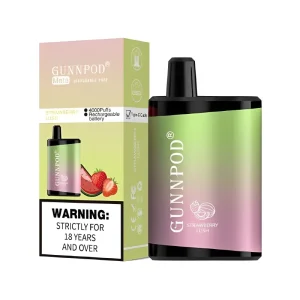 GUNNPOD Meta Disposable Vape 4000 Puffs – Strawberry Lush