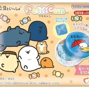 Heart Petit Can Stationery Candy Set, 10-Piece Collectible Toy