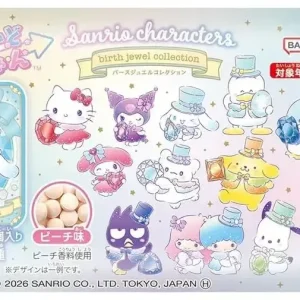 Heart Sanrio Characters Birth Jewel Products 12-Piece Tin Box