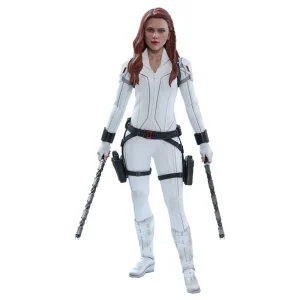 Hot Toys Movie Masterpiece Black Widow White Snowsuit 1/6 Scale Figure