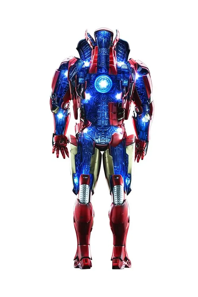 Hot Toys Movie Masterpiece Diecast Iron Man Mark 7 Open Armor Edition Figure