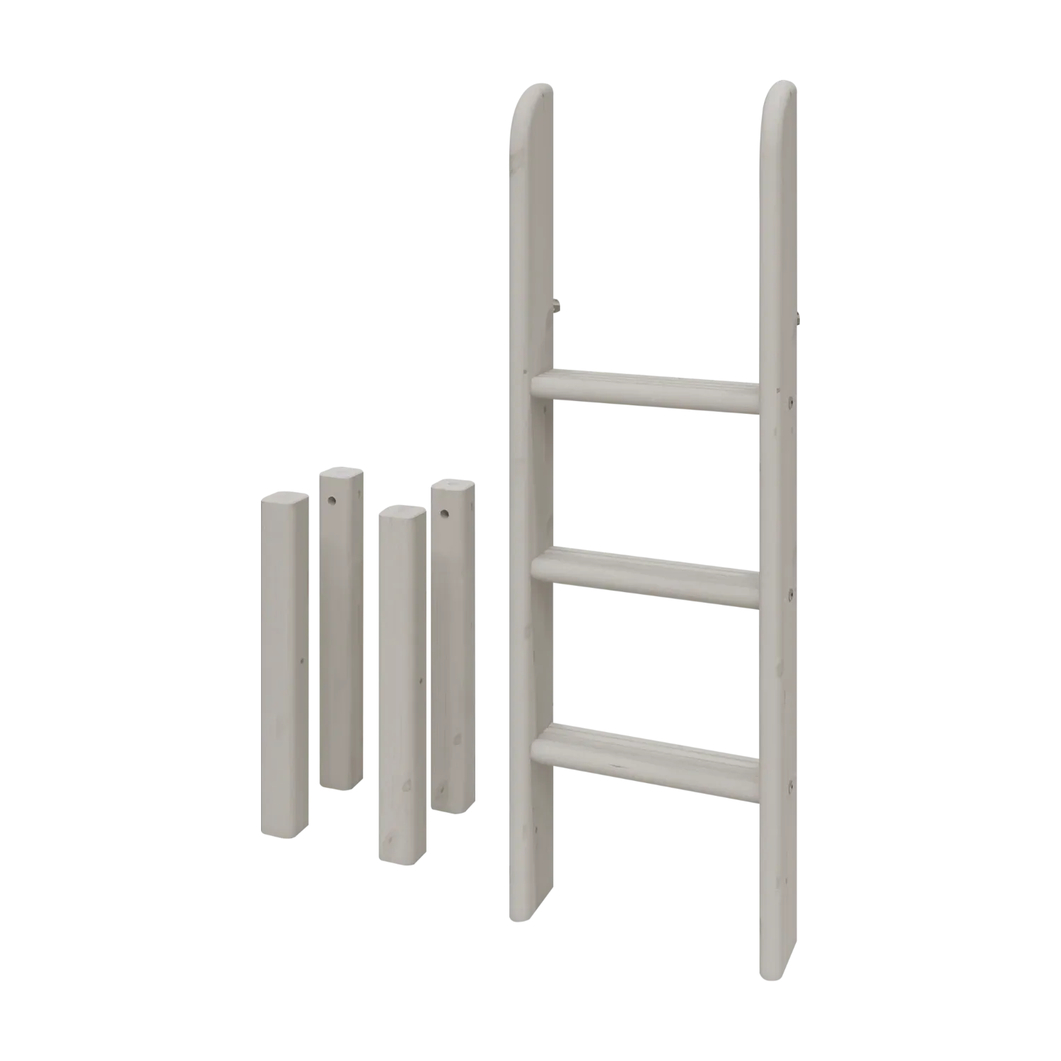 Ladder and Legs for High Bed 120 cm, Grey