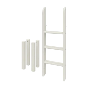 Ladder and Legs for High Bed 120 cm, White
