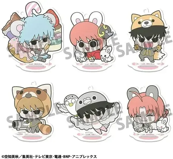MegaHouse Gintama Prince Hata Animal Paradise Acrylic Stand 6-Pack