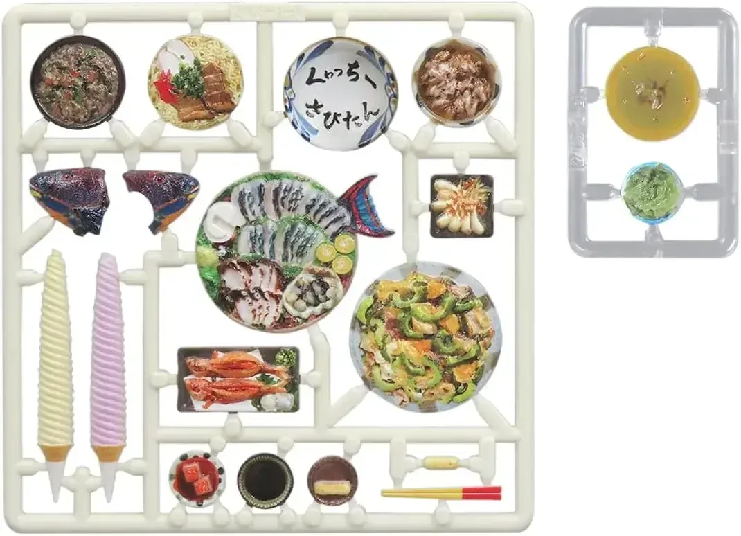 MIC DIY Food Okinawa Figure Vol. 11 1/12 Scale Prepainted Model Kit - Image 2