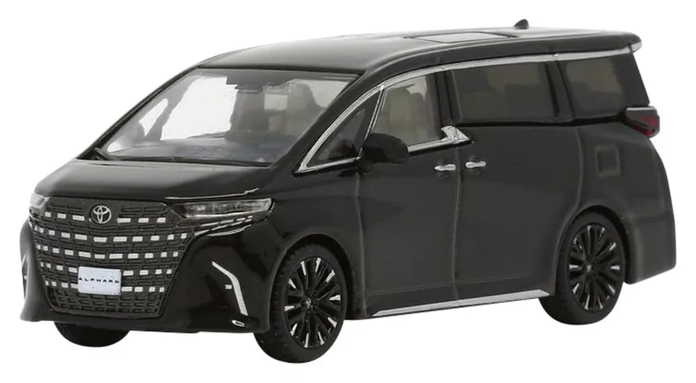 Model1 1/64 Toyota Alphard C33602 Black LHD Diecast Collectible Car