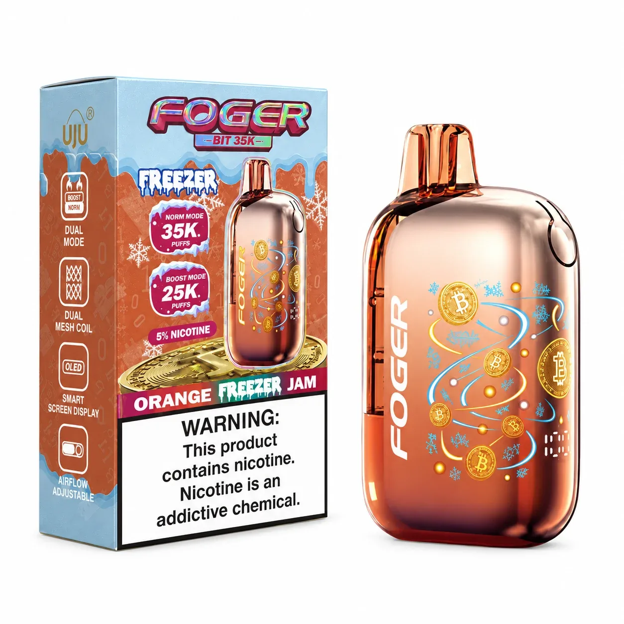 Orange Freezer Jam - Foger Bit 35k Disposable Vape