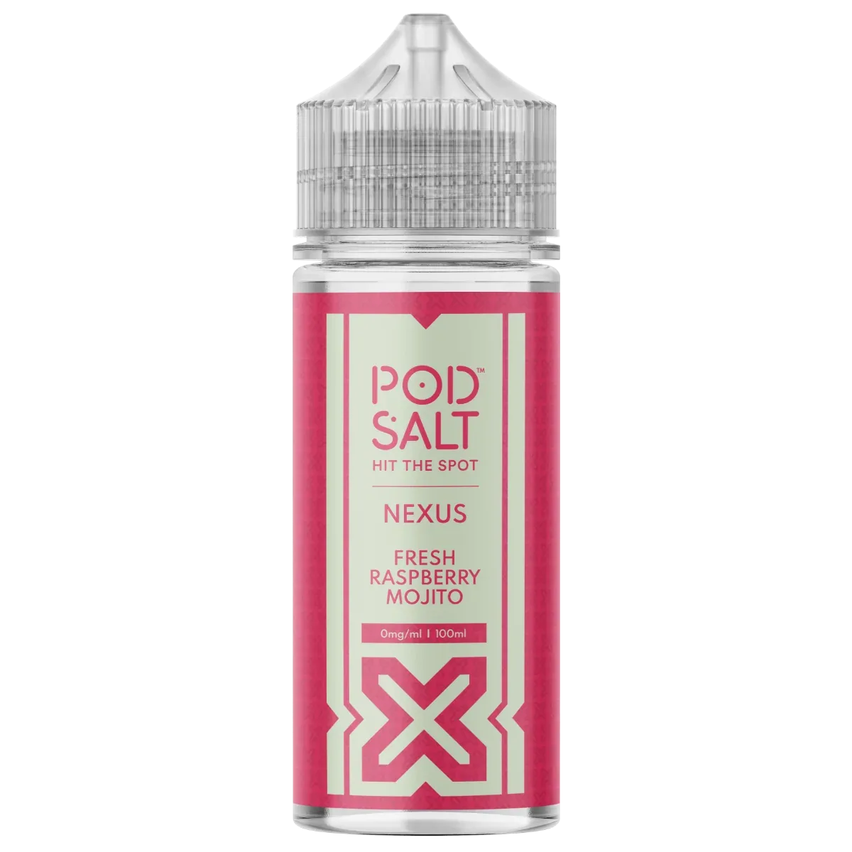 Pod Salt Nexus Fresh Raspberry Mojito 100ml Shortfill E-Liquid