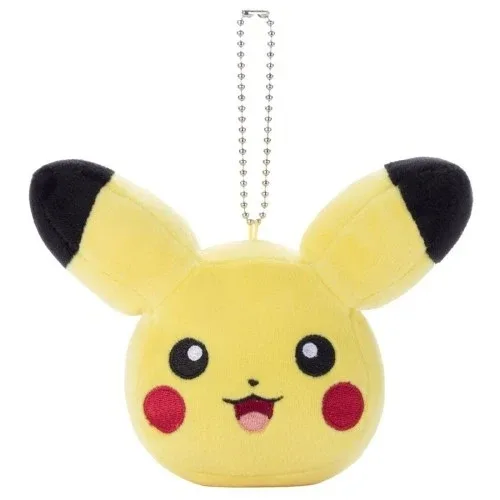 Pokemon Mocchi-Mocchi Style Pikachu Smiling Face Plush Charm