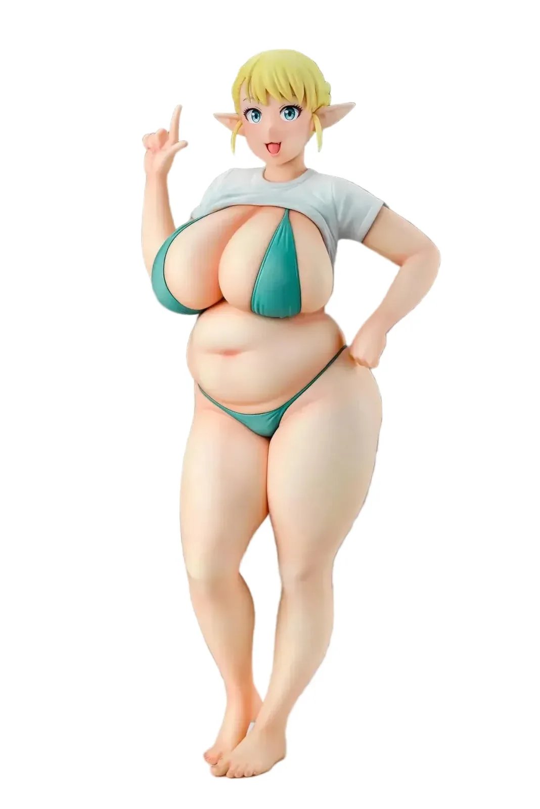 Q-Six Six Plus Sized Elf Erufuda Display PVC Figure 1/7 Scale