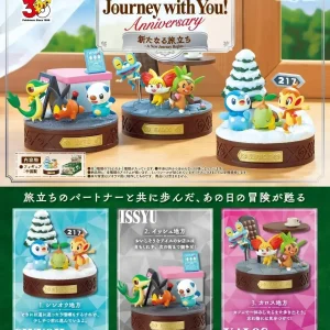 Re-Ment Pokemon Journey Sinnoh Kalos Commemorative PVC Figure Set