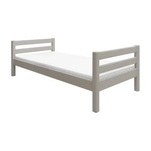 Single Bed, 90x200 cm, Grey