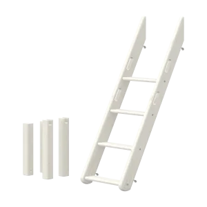Slanting Ladder for Bunk Bed 184 cm, White