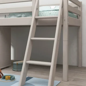 Slanting Ladder for High Bed 120 cm, Grey