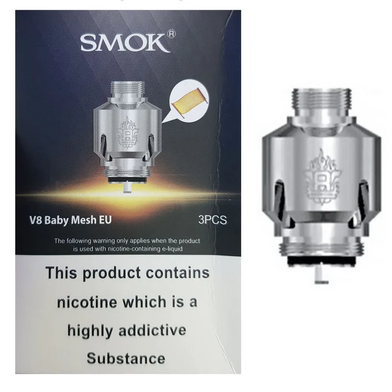Smok V8 Baby Mesh Coils 0.15 Ohm EU Edition 3 Pack