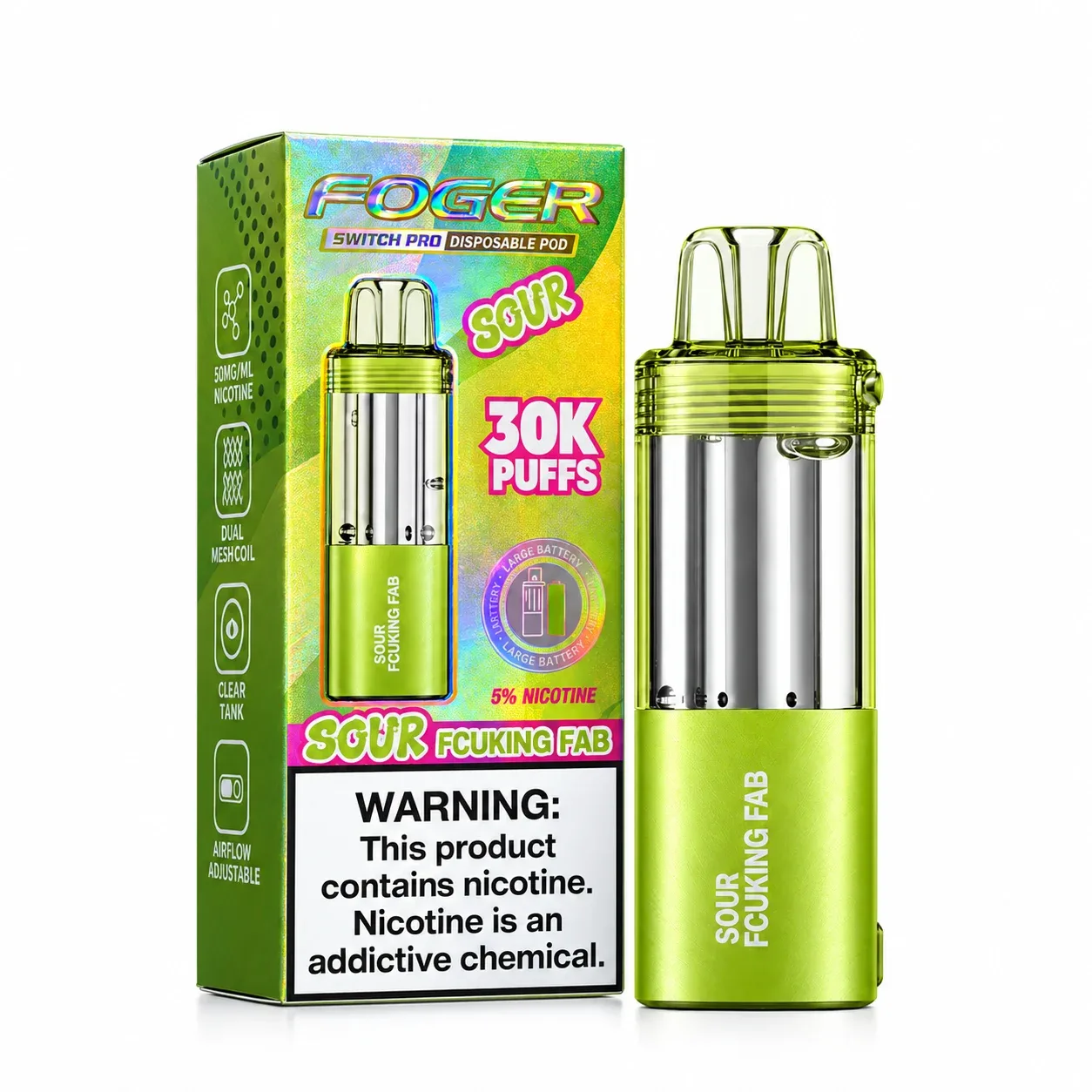Sour Fcuking Fab - Foger Switch Pro 30K Disposable Pod