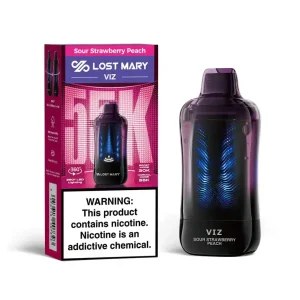 Sour Strawberry Peach - Lost Mary VIZ 55k Disposable Vape