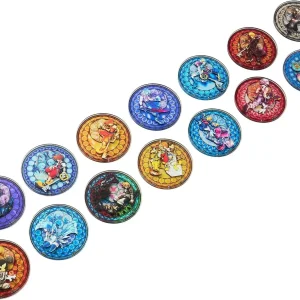 Square Enix Kingdom Hearts Acrylic Surface Stickers, 14-Piece Box
