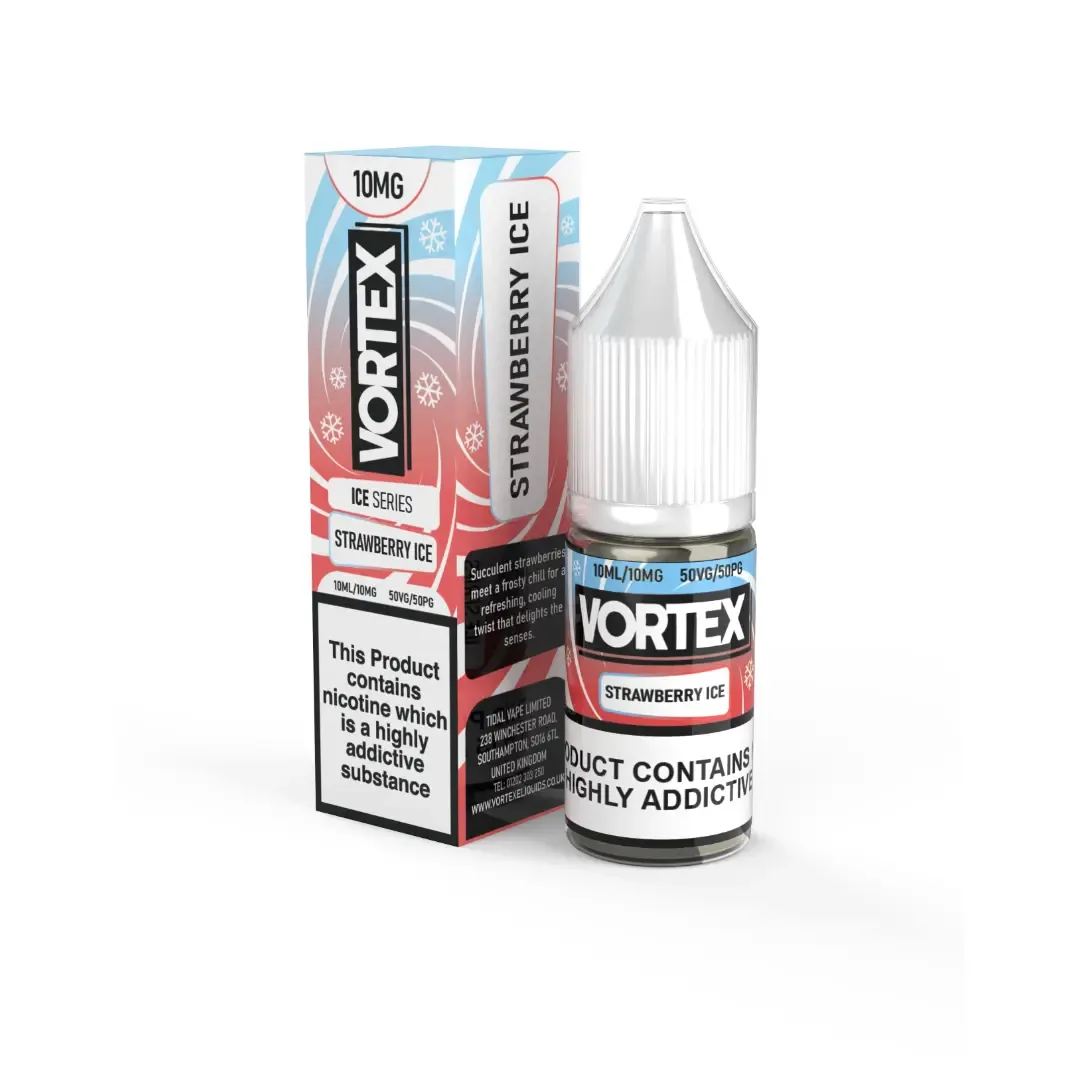Strawberry Ice Nic Salt by Vortex Bar Series - Image 2