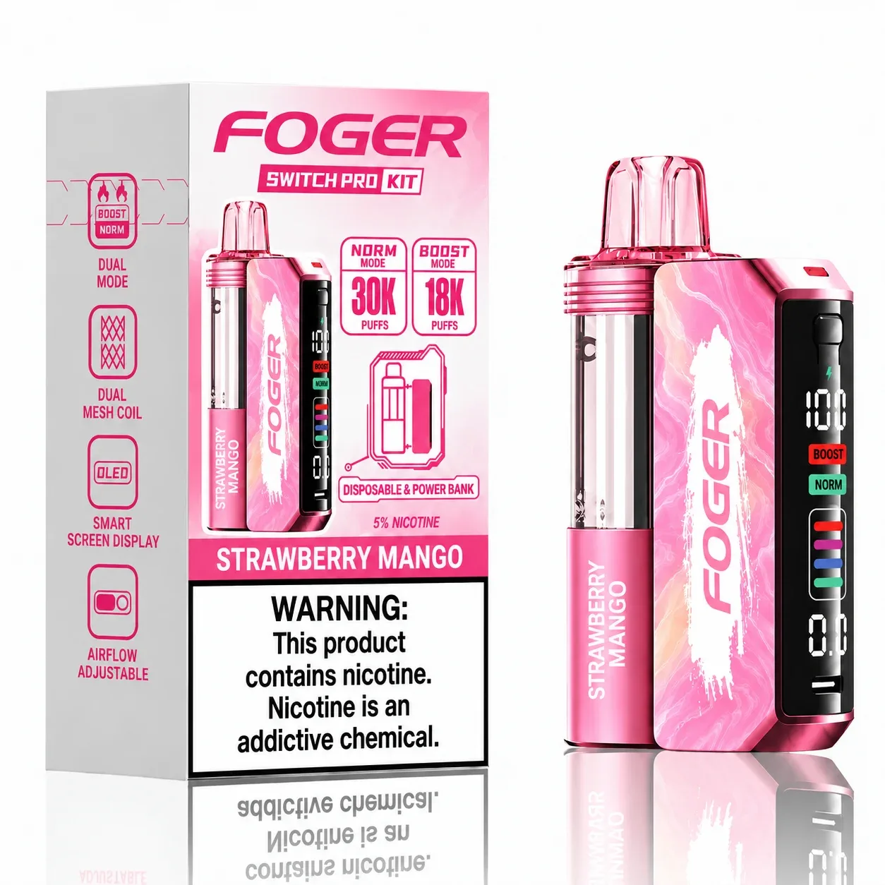 Strawberry Mango - Foger Switch Pro 30K Disposable Kit