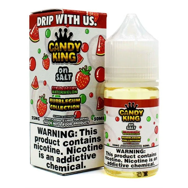 Strawberry Watermelon Bubblegum Collection 35mg Candy King Salt 30mL