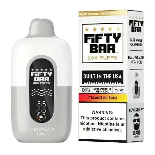 Strawmelon Twist - Fifty Bar 20K Disposable Vape