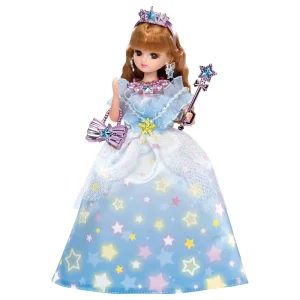 Takara Tomy Licca-Chan Doll Shiny Star Princess Dress-Up Toy Ages 3+