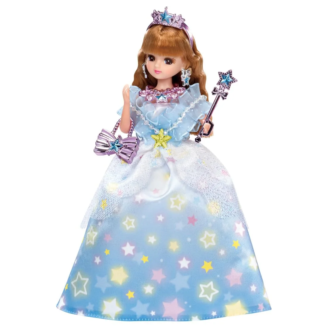 Takara Tomy Licca-Chan Doll Shiny Star Princess Dress-Up Toy Ages 3+
