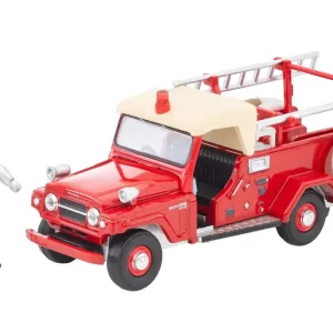 Tomytec 1/64 Nissan Patrol Fire Truck with Figure - Tomica Limited Vintage