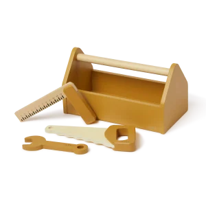 Toolbox, 4 pcs, Handpainted, Yellow