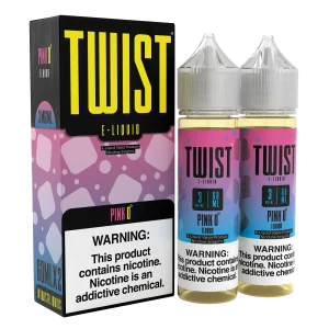 TWIST E-Liquid – Pink 0 (Iced Pink Punch) – 120ML E-Liquid (Twin 60ML Pack)