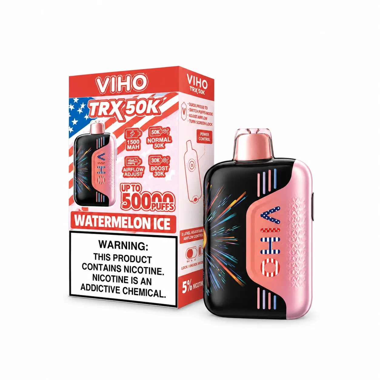 Watermelon Ice - VIHO TRX 50K Disposable Vape