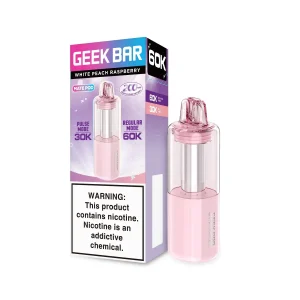 White Peach Raspberry - Geek Bar Mate 60k Disposable Vape Pod