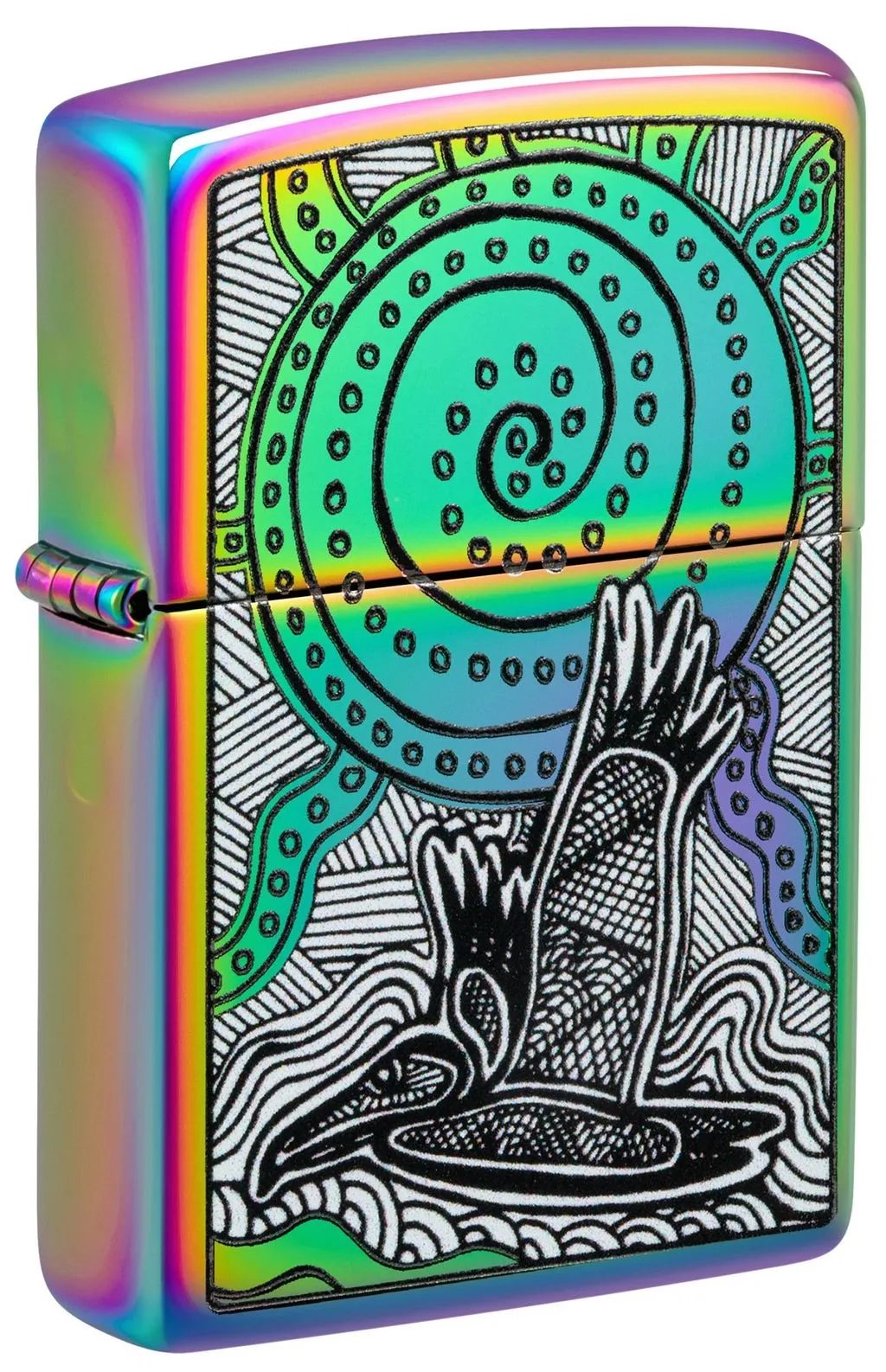 Zippo Lighter - John Smith Gumbula Tropical Bird & Sea Turtle