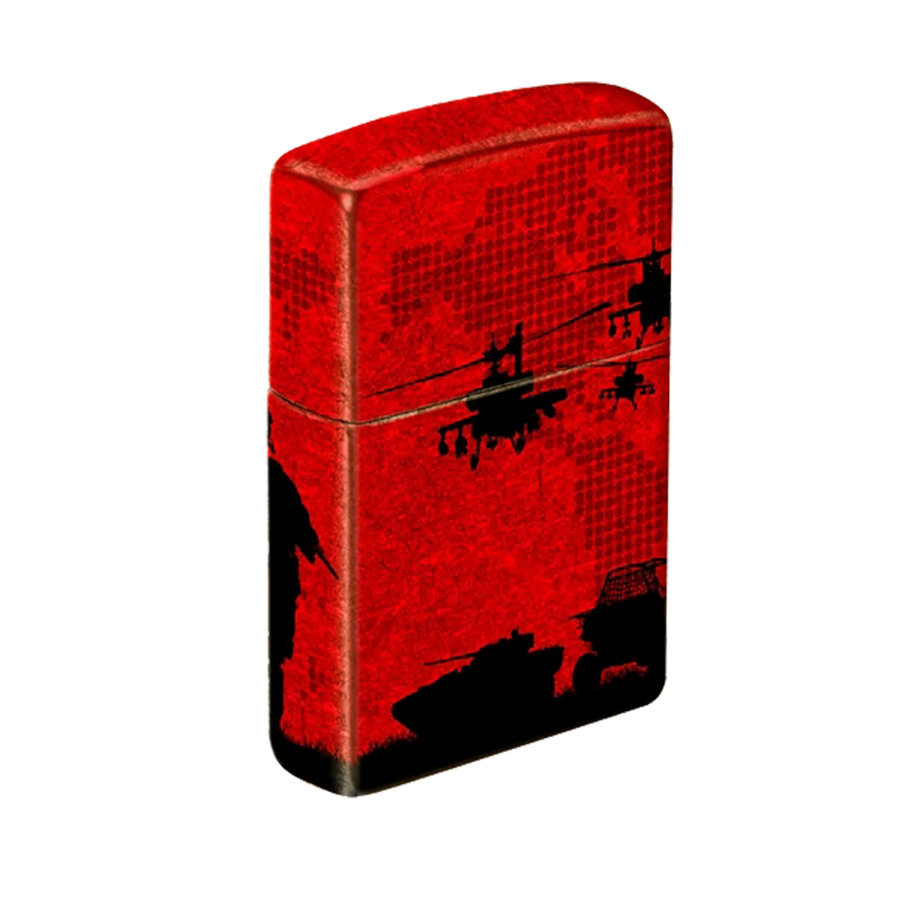 Zippo Lighter - Soldiers Red Sky - Image 2