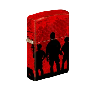 Zippo Lighter - Soldiers Red Sky